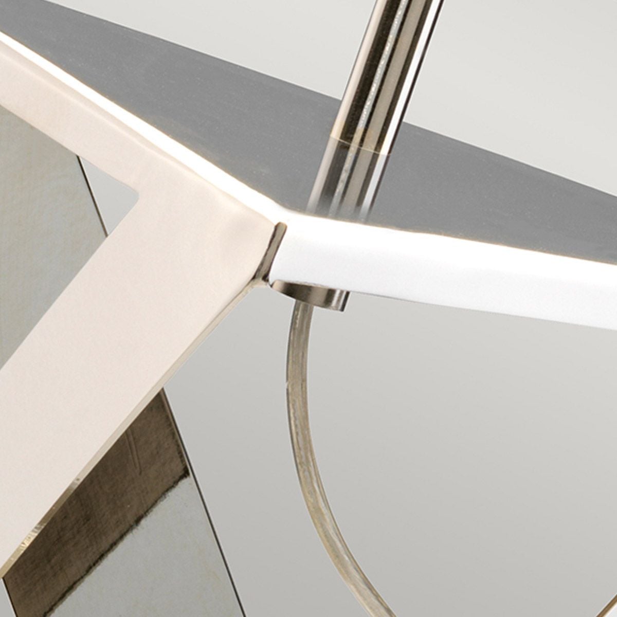 Elstead Aegeus Single Table Lamp - Polished Nickel & White Marble