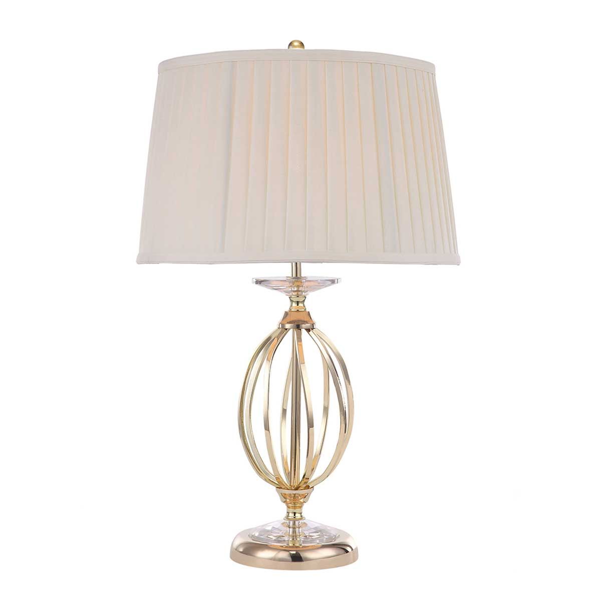 Elstead Aegean Single Table Lamp - Polished Brass