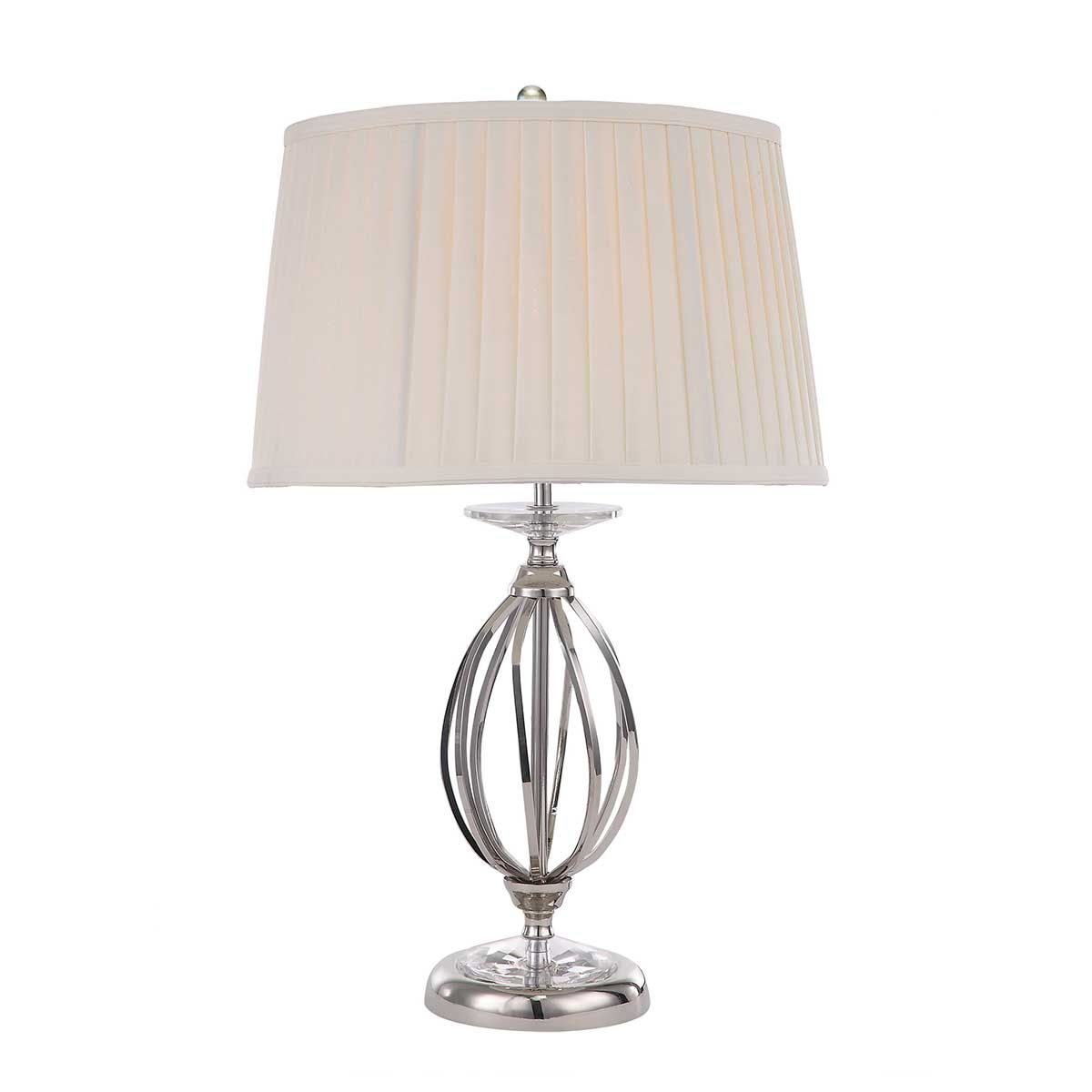 Elstead Aegean Single Table Lamp - Polished Nickel