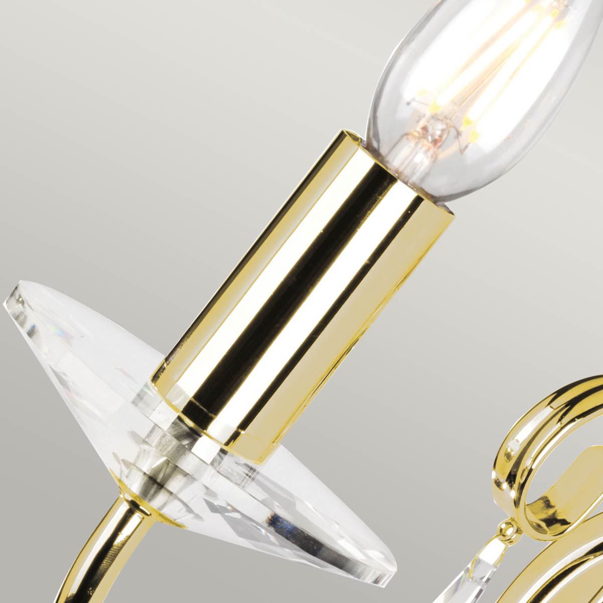 Elstead Aegean Single Wall Light - Polished Brass