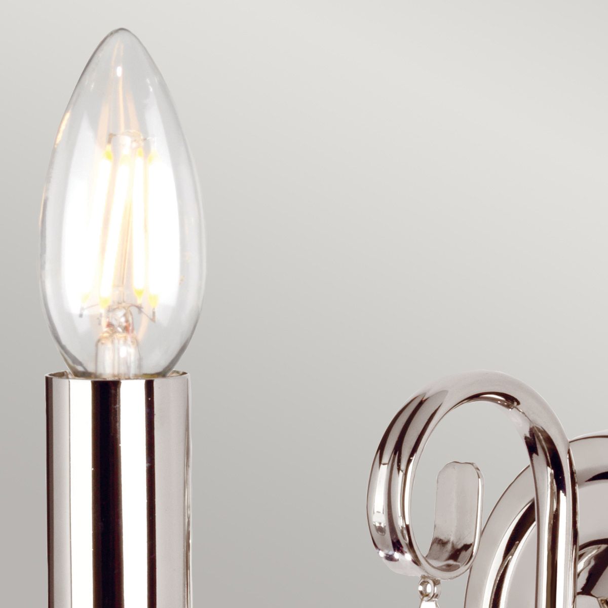 Elstead Aegean Single Wall Light - Polished Nickel