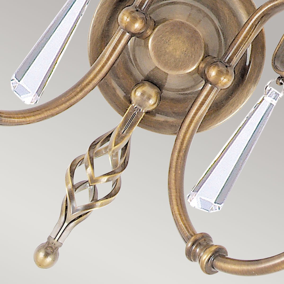 Elstead Aegean 2 Light Wall Light - Aged Brass