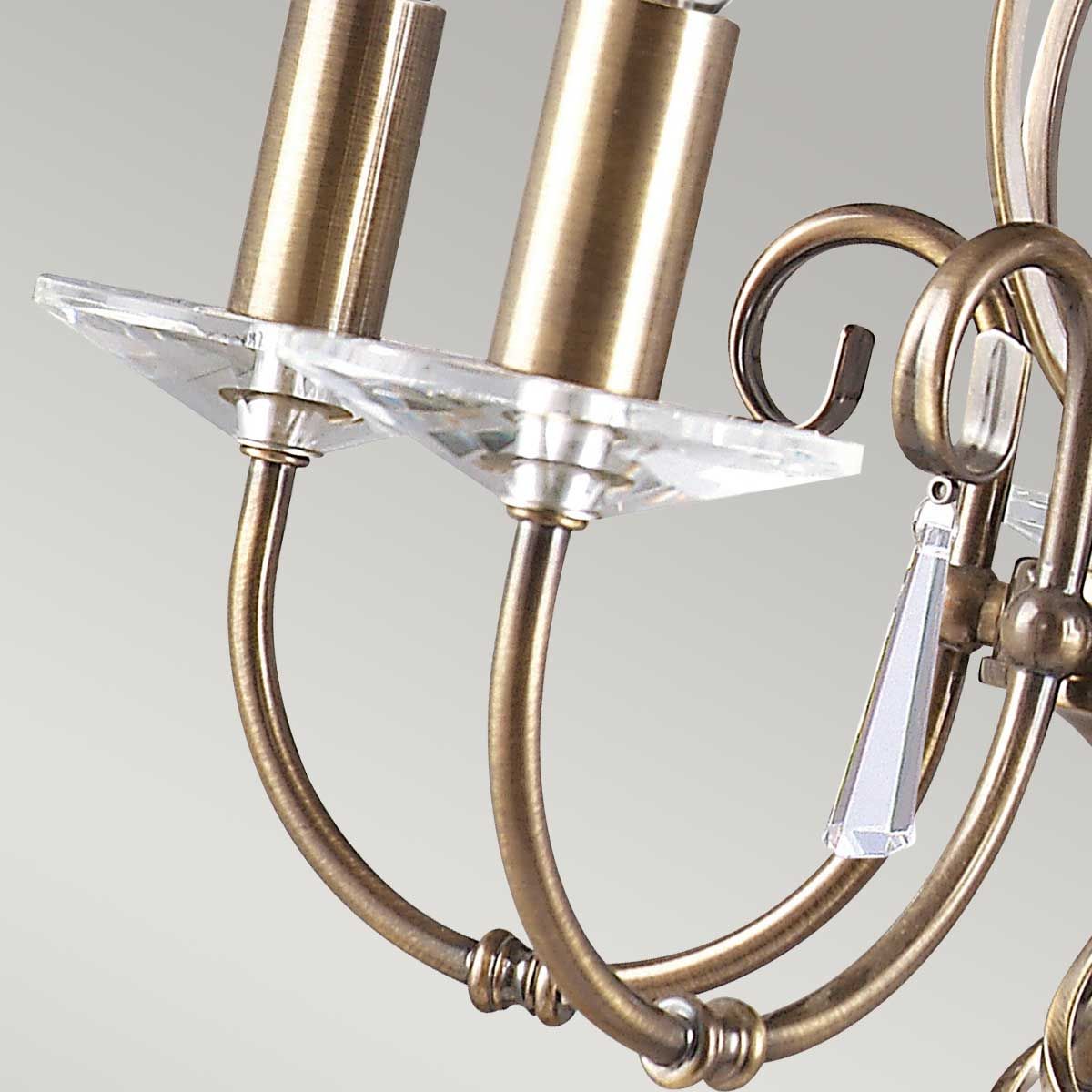 Elstead Aegean 5 Light Chandelier - Aged Brass