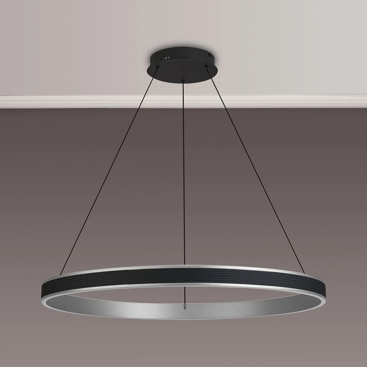 Fabula Alina LED Pendant Light – Black & Antique Silver