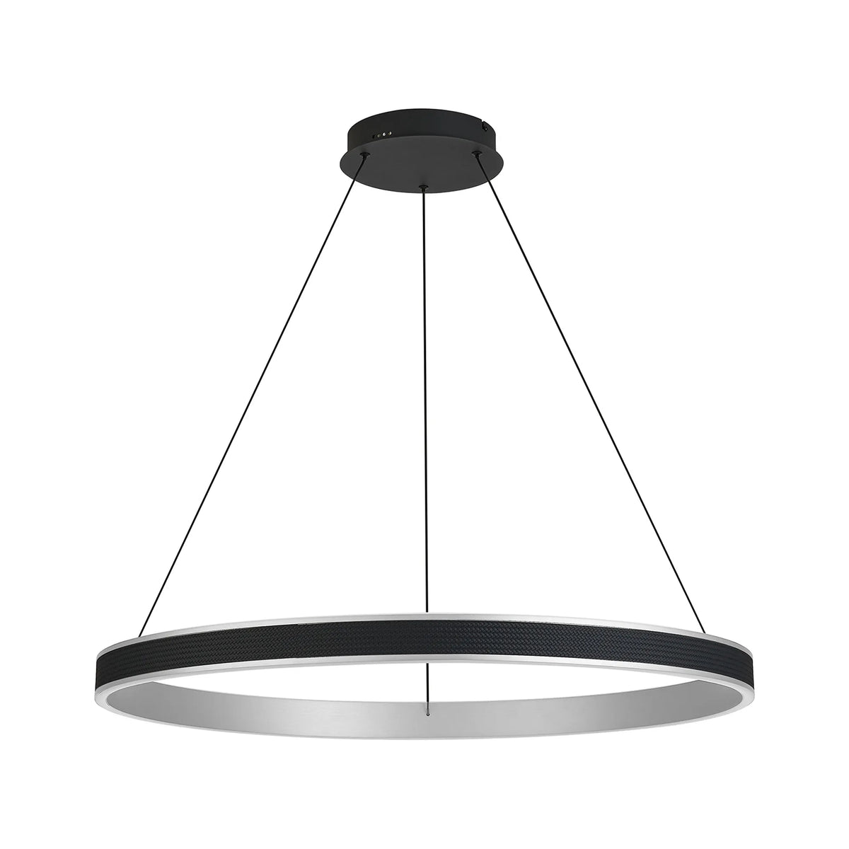 Fabula Alina LED Pendant Light – Black & Antique Silver
