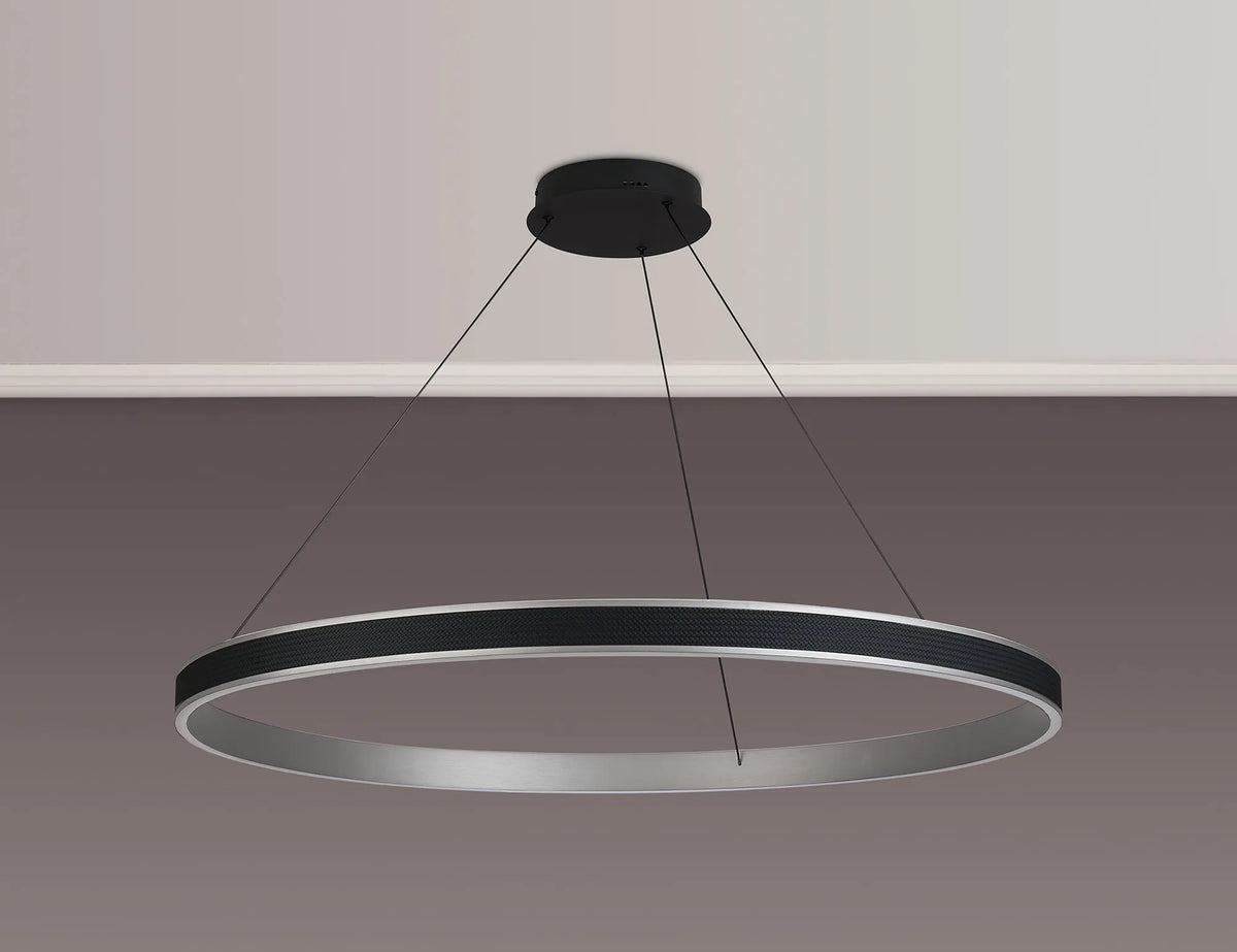 Fabula Alina LED Pendant Light – Black & Antique Silver