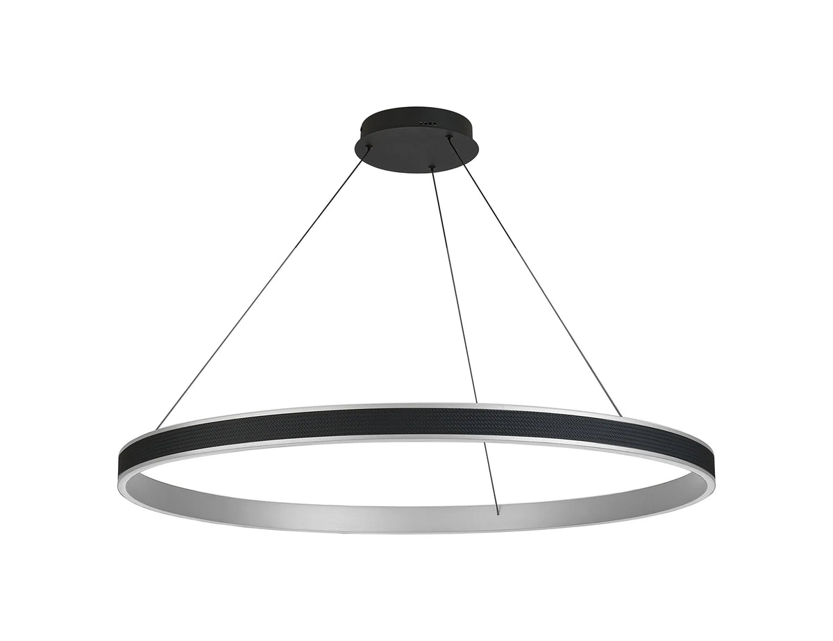 Fabula Alina LED Pendant Light – Black & Antique Silver