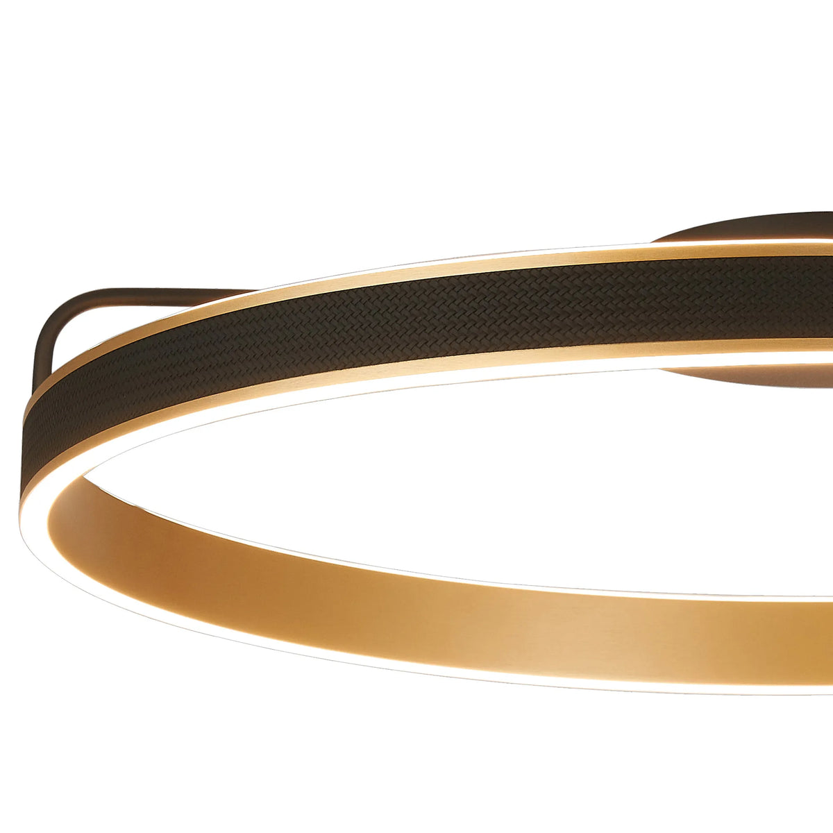 Fabula Alina Round Ceiling Light – Black & Brushed Gold