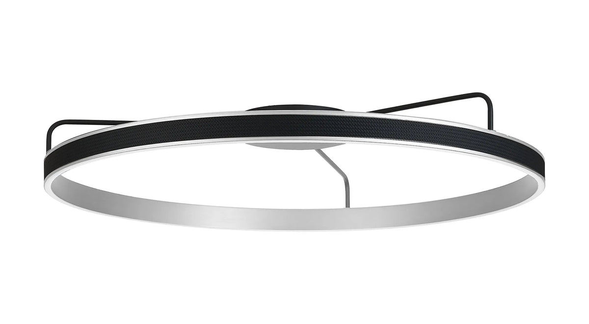 Fabula Alina Round Ceiling Light – Black & Antique Silver