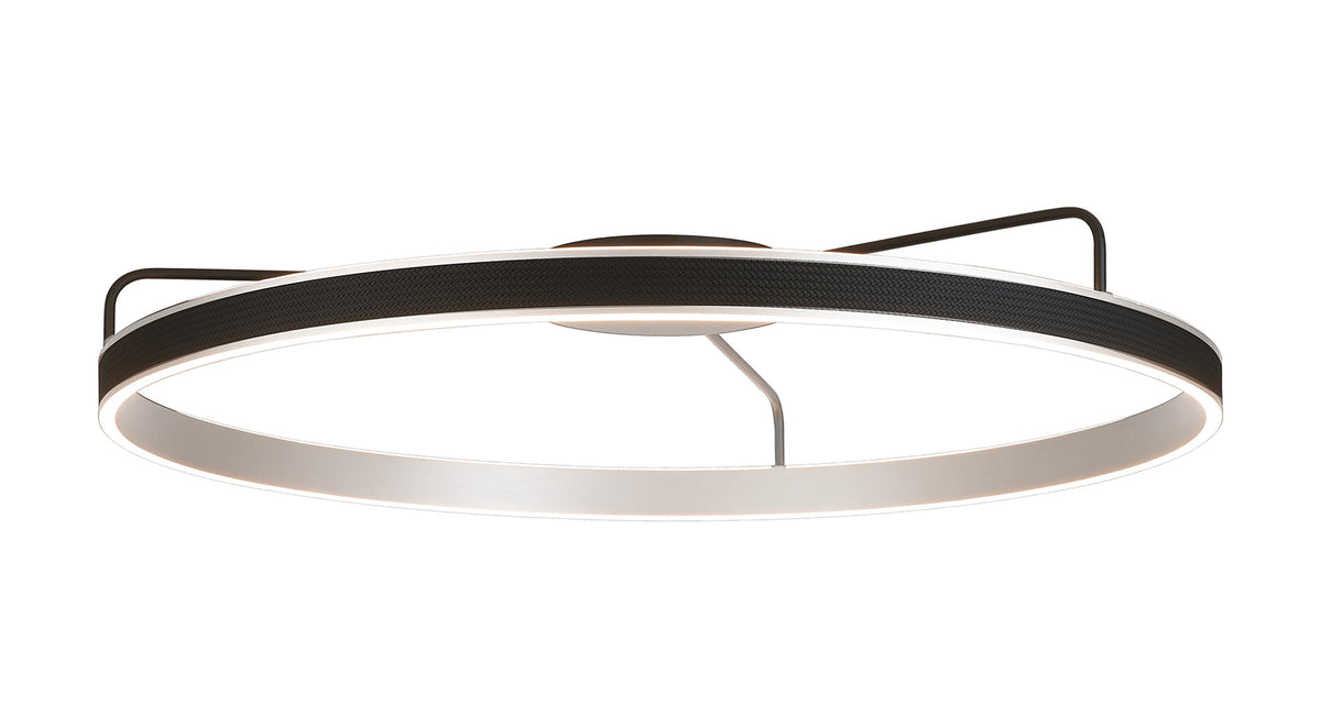 Fabula Alina Round Ceiling Light – Black & Antique Silver 100 cm