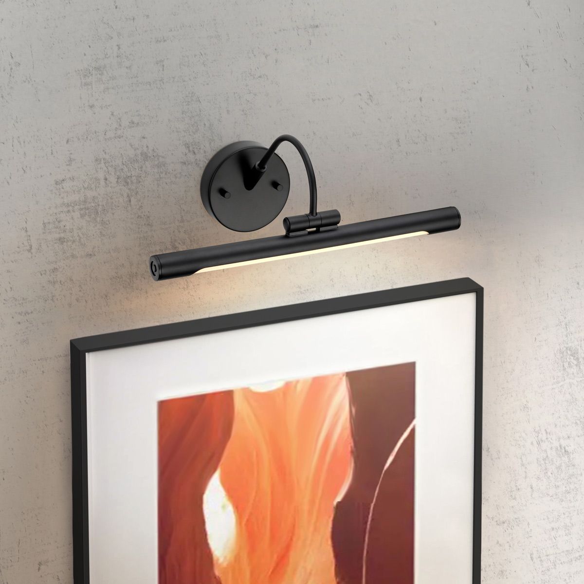 Elstead Alton Single Small LED Picture Light - Black