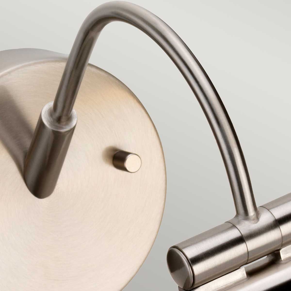 Elstead Alton Single Small LED Picture Light - Brushed Nickel