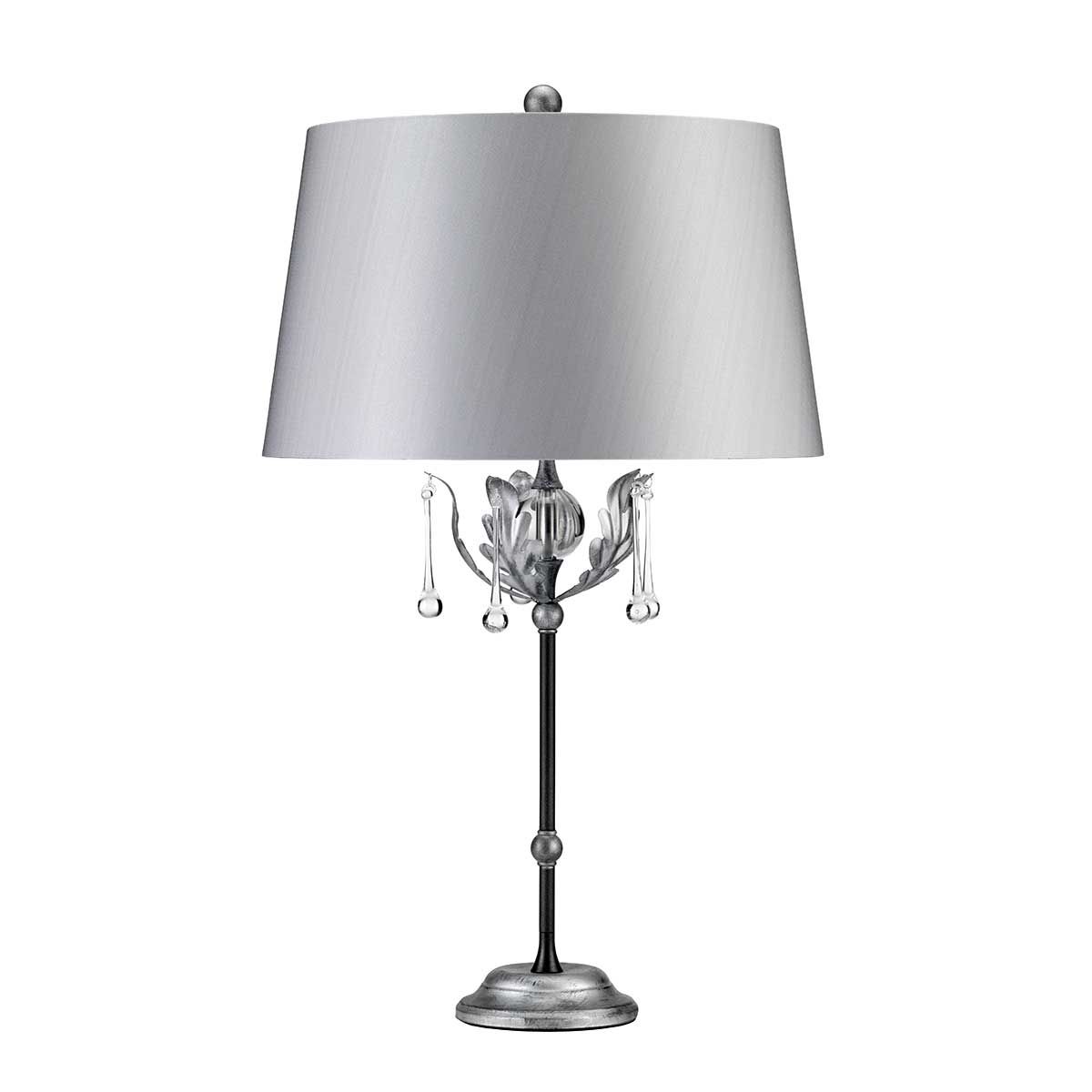 Elstead Amarilli Single Table Lamp - Black & Silver