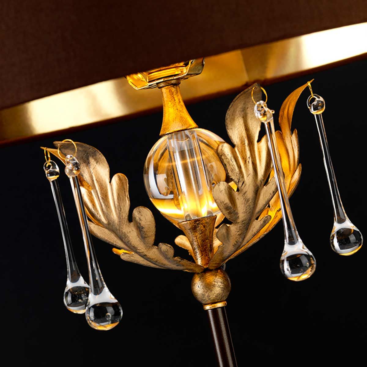 Elstead Amarilli Single Table Lamp - Bronze & Gold