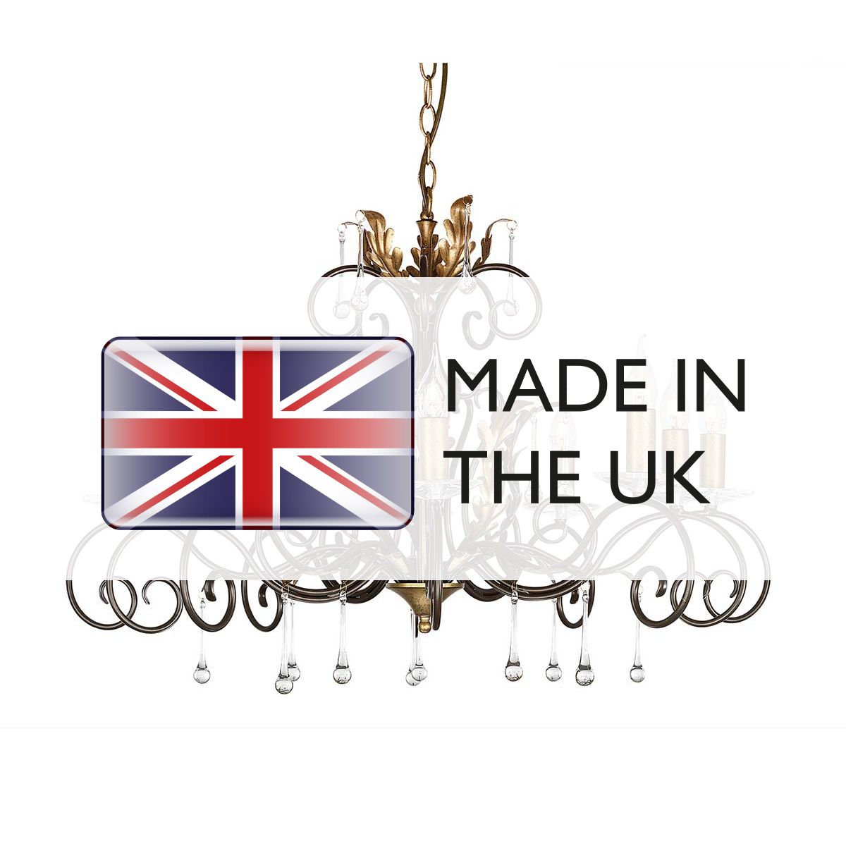 Elstead Amarilli 10 Light Chandelier - Bronze & Gold