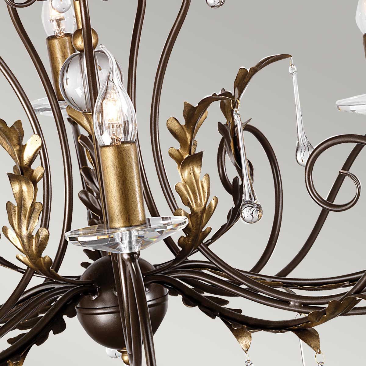 Elstead Amarilli 15 Light Chandelier - Bronze