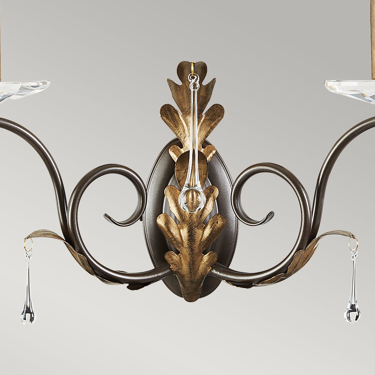 Elstead Amarilli 2 Light Wall Light - Bronze & Gold