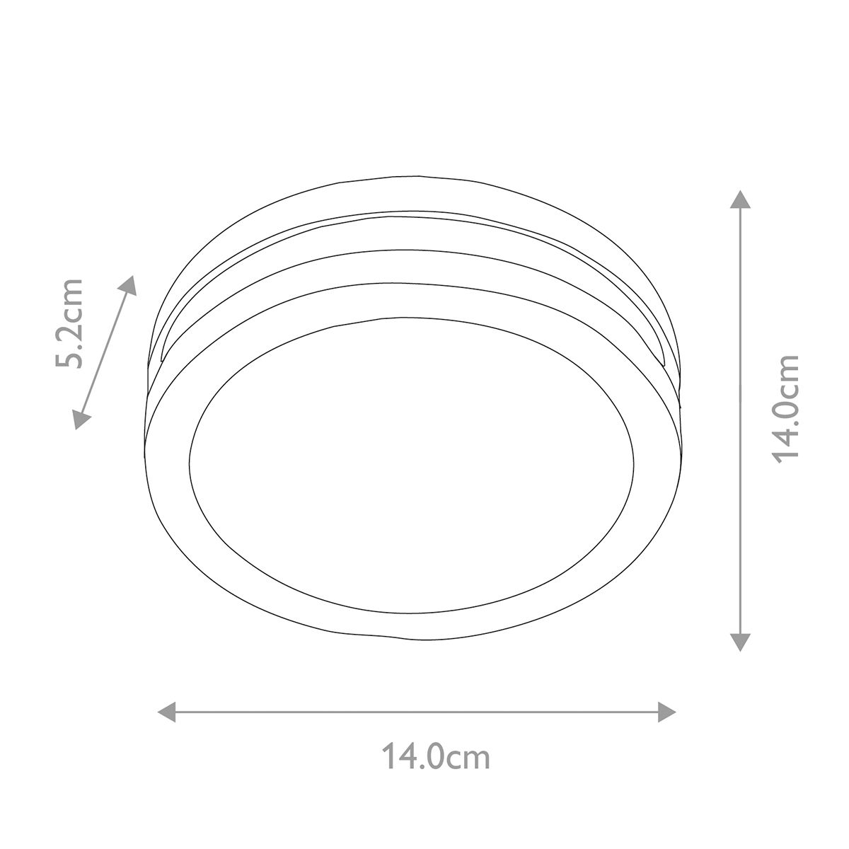 Elstead Ano 1W Single Wall/Ceiling Lantern - Graphite