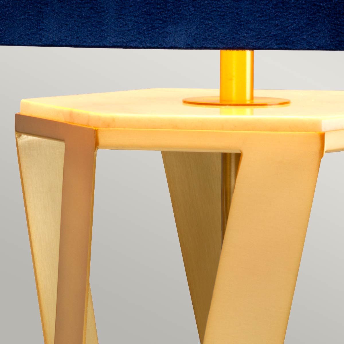 Elstead Apollo Single Table Lamp - Brushed Brass