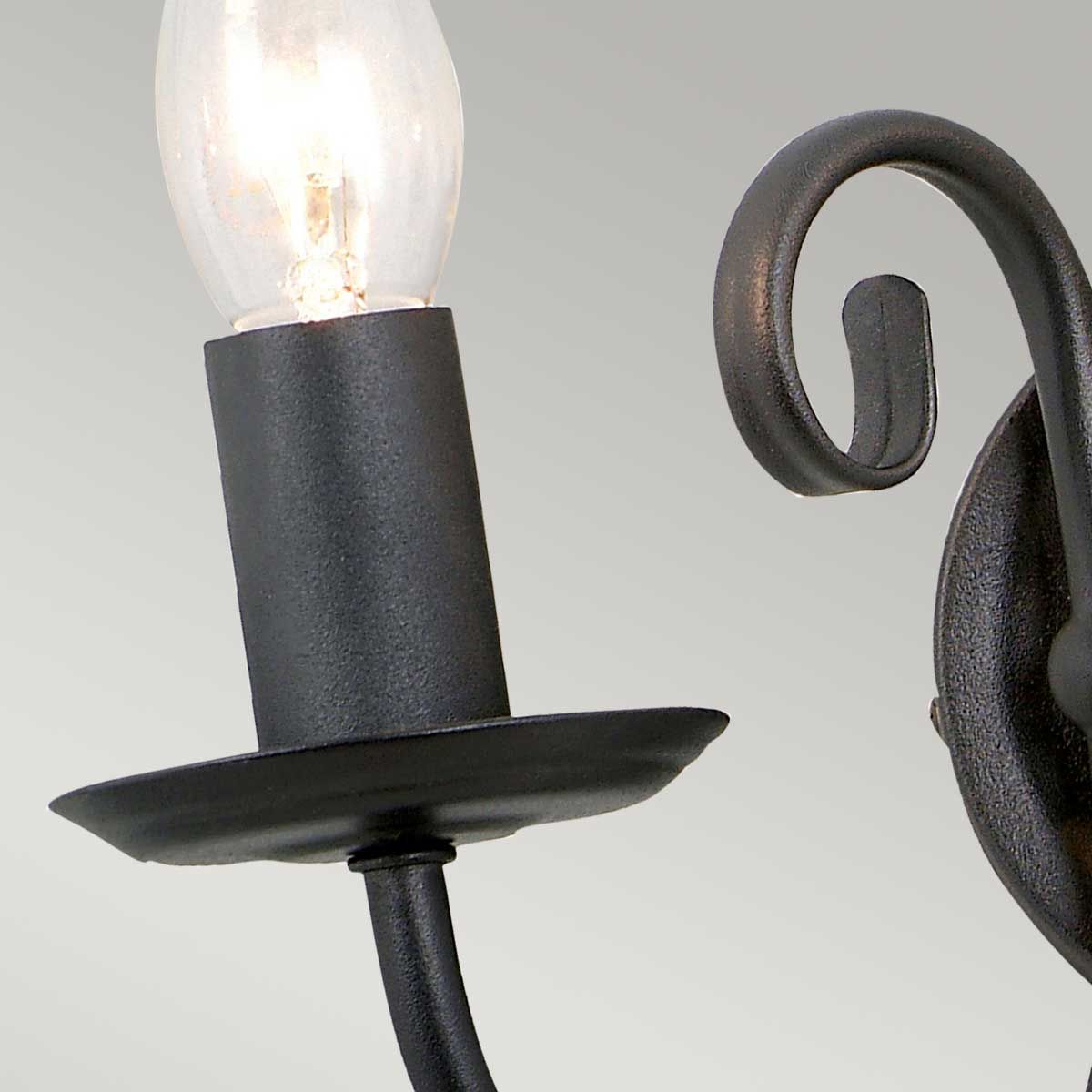 Elstead Artisan 2 Light Wall Light - Black