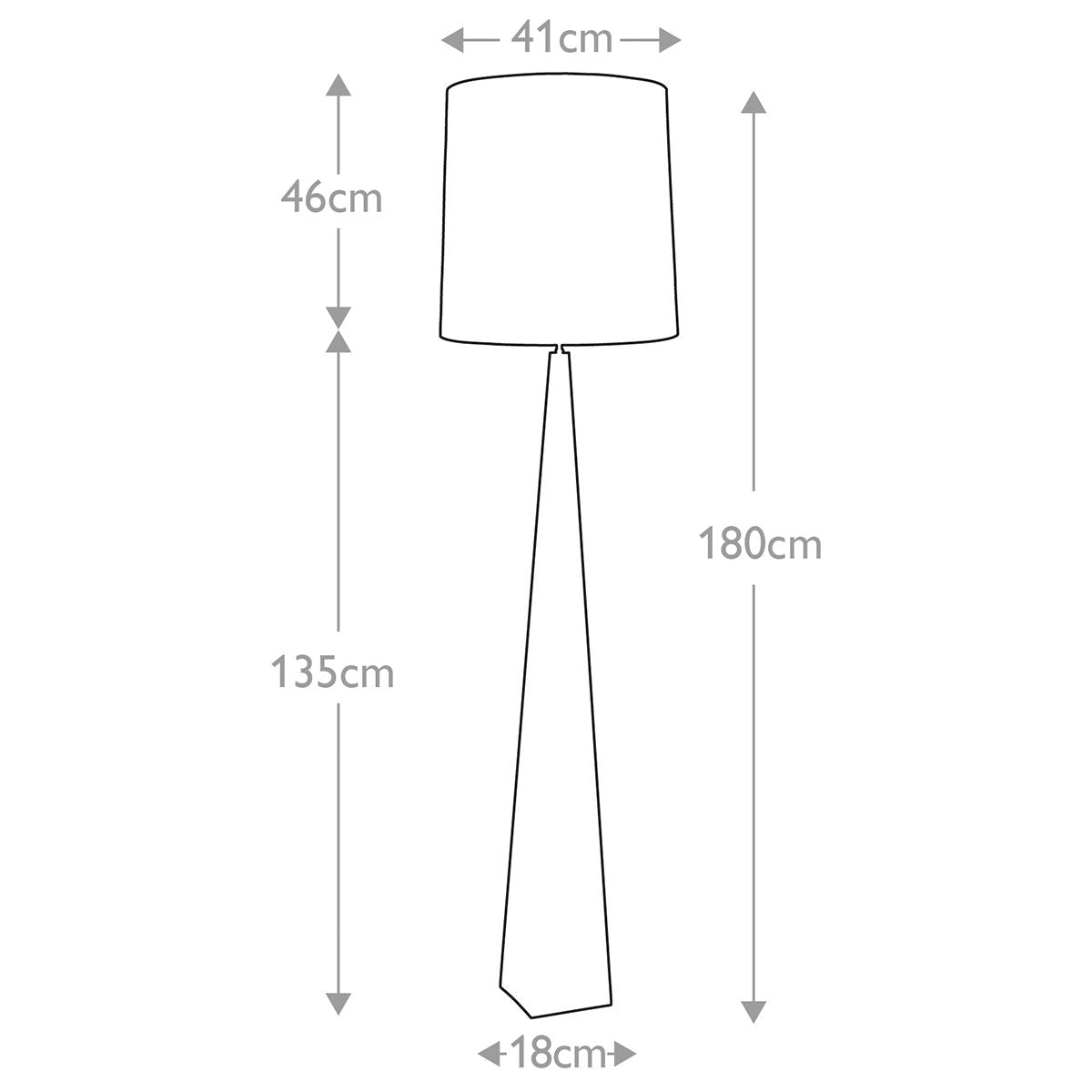 Elstead Ascent Single Floor Lamp - Polished Nickel