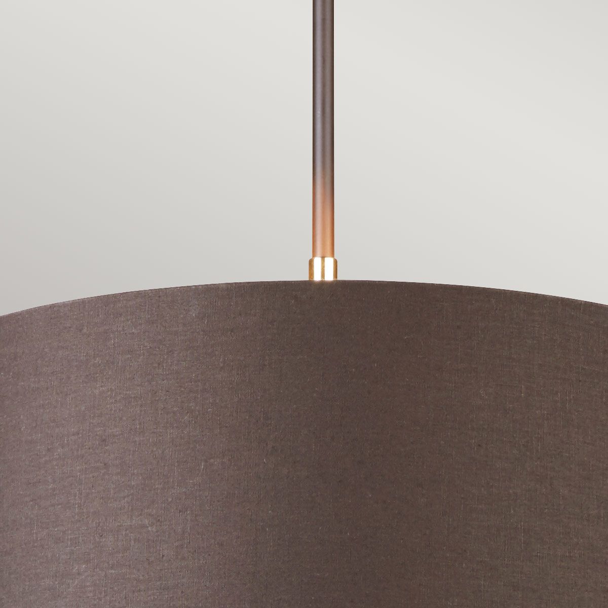Elstead Balance Single Pendant - Brown & Polished Brass