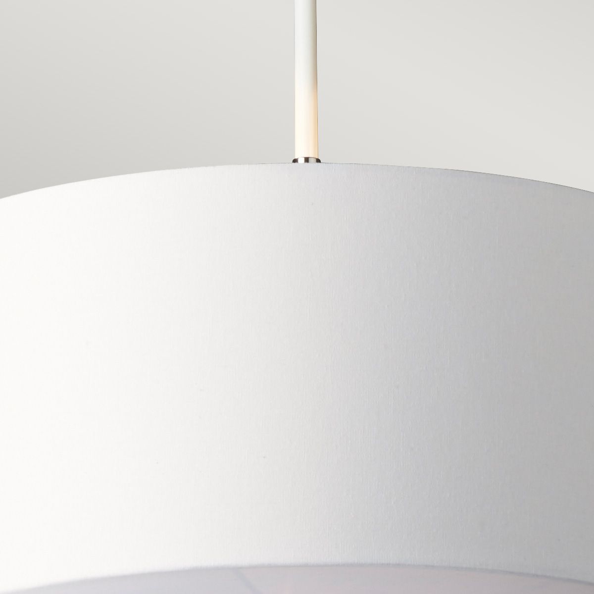 Elstead Balance Single Pendant - White & Polished Nickel