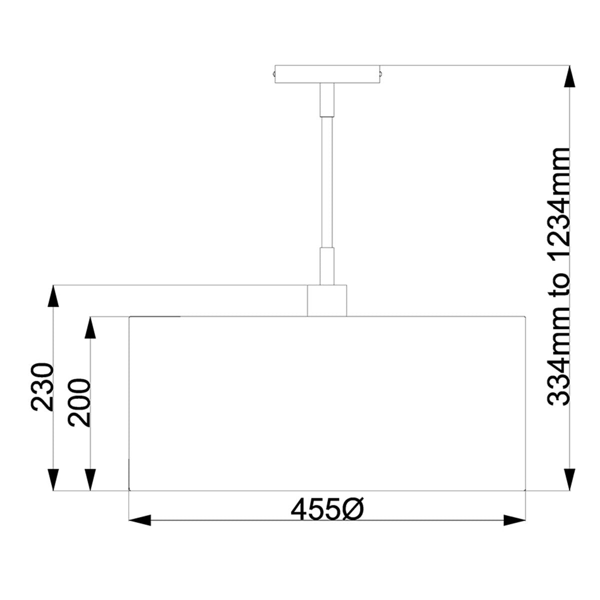 Elstead Balance Single Pendant - White & Polished Nickel