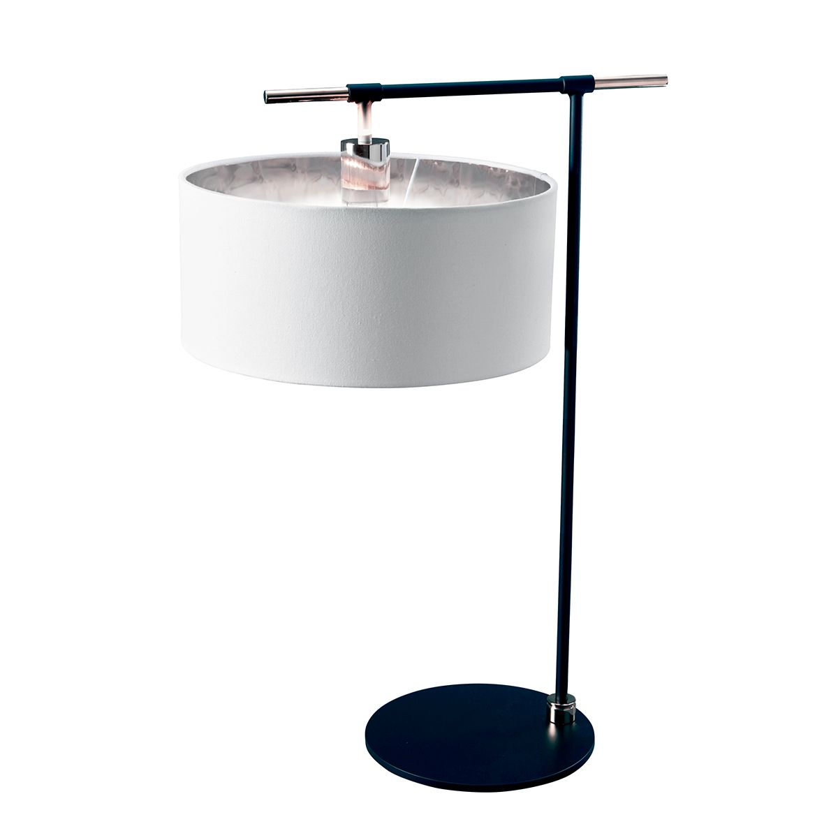 Elstead Balance 1 Light Table Lamp - Black & Polished Nickel