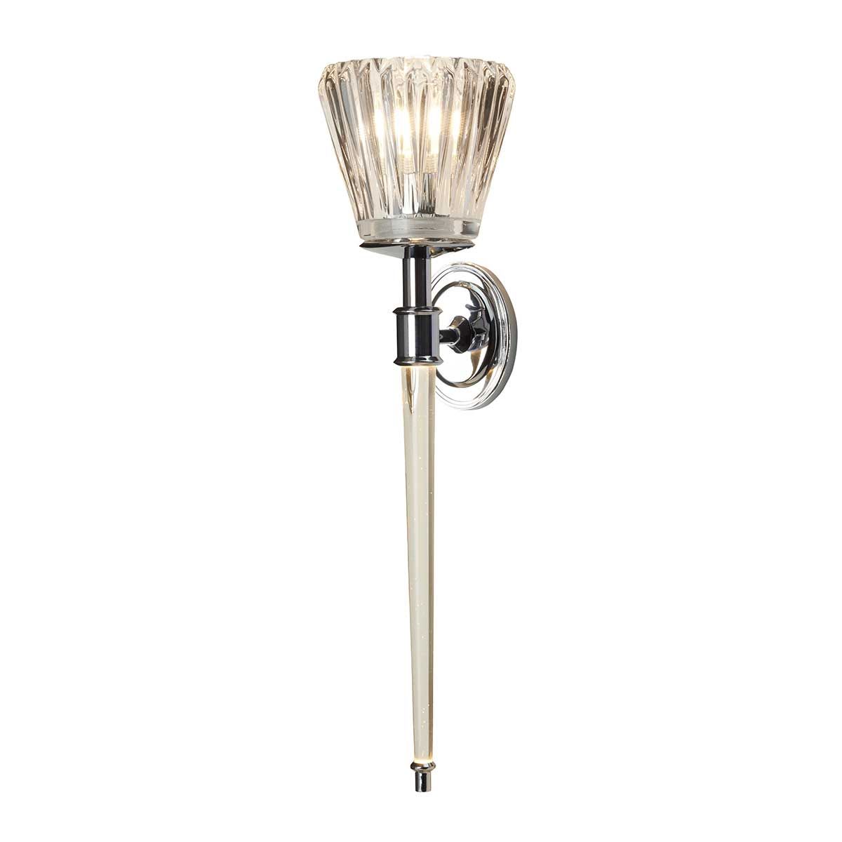 Elstead Agatha 2 Light Bathroom Wall Light - Polished Chrome