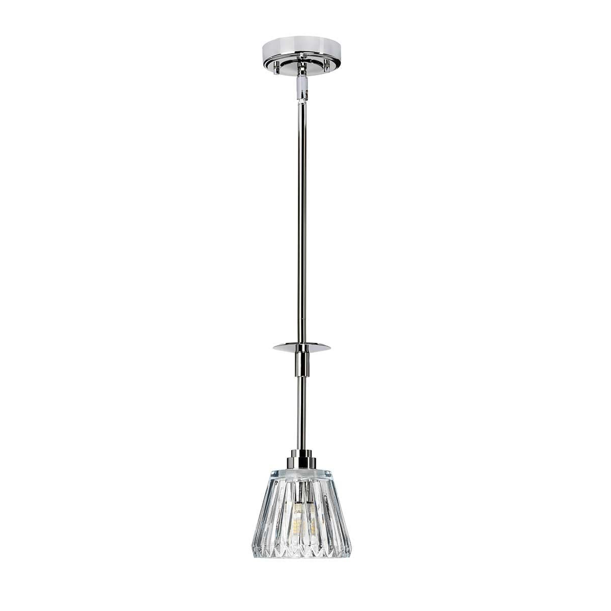 Elstead Agatha Single Bathroom Pendant - Polished Chrome
