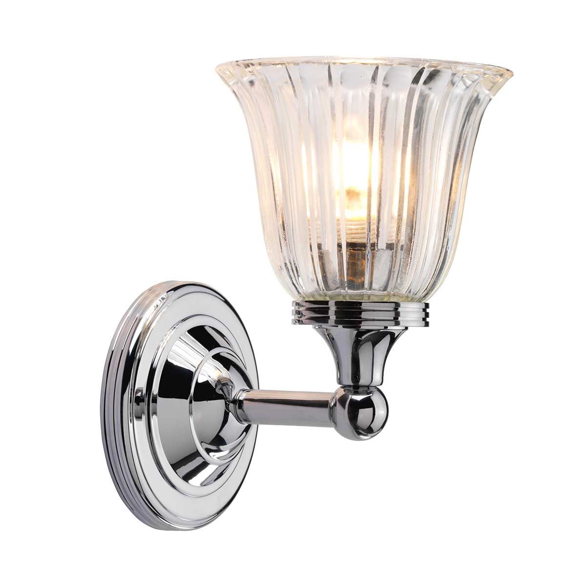 Elstead Austen Single Bathroom Wall Light - Polished Chrome