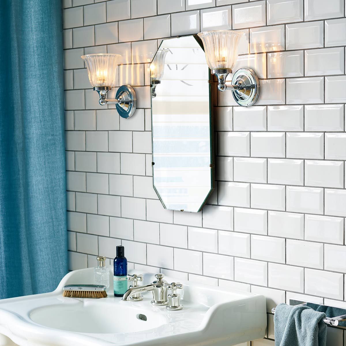 Elstead Austen Single Bathroom Wall Light - Polished Chrome