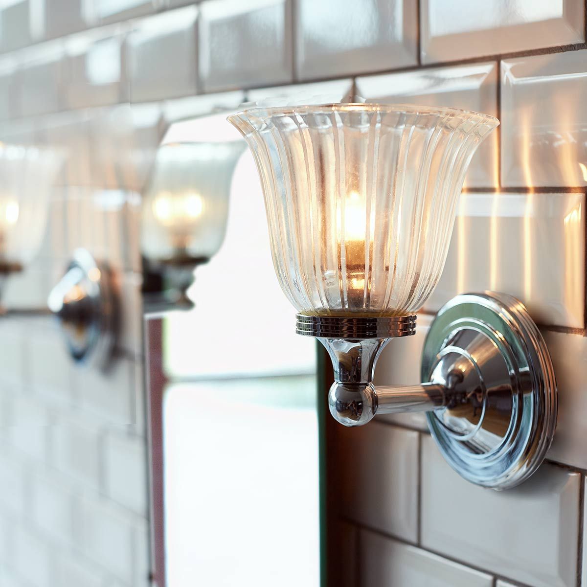 Elstead Austen Single Bathroom Wall Light - Polished Chrome