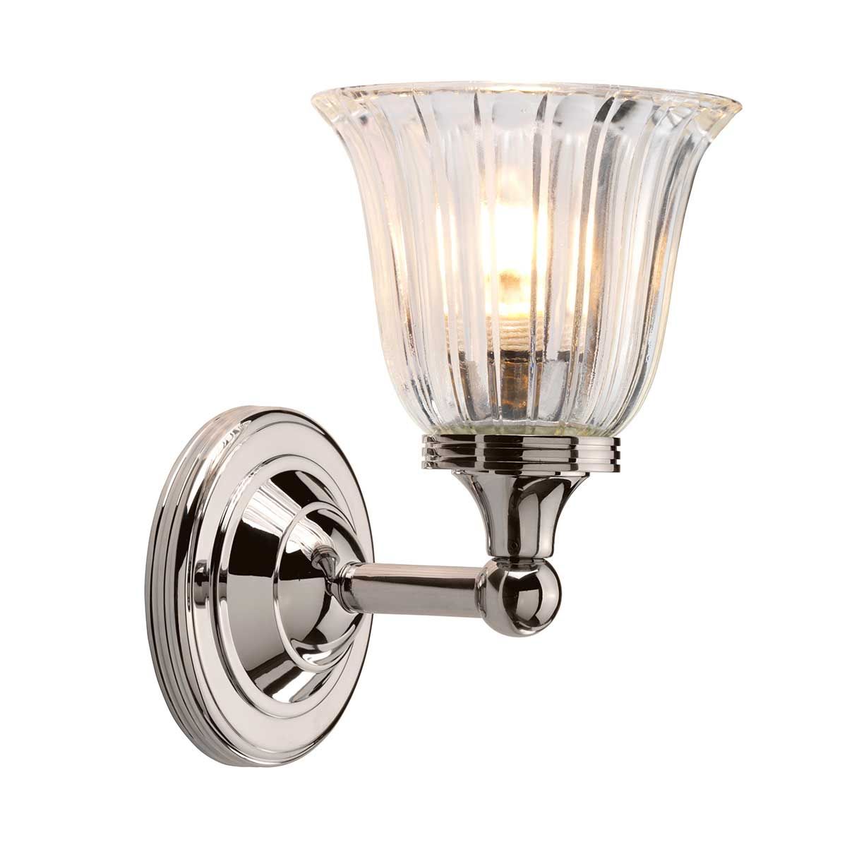 Elstead Austen Single Bathroom Wall Light - Polished Nickel