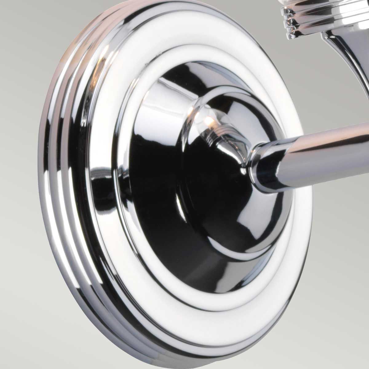Elstead Austen Tall Single Bathroom Wall Light - Polished Chrome