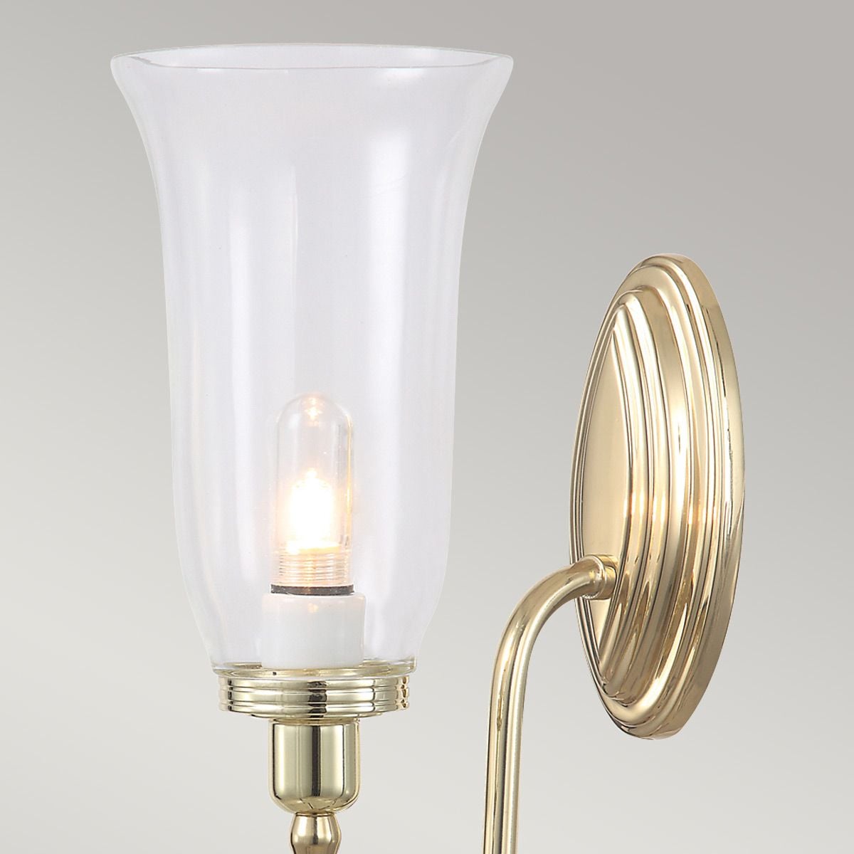 Elstead Blake Single Bathroom Wall Light - Polished Brass