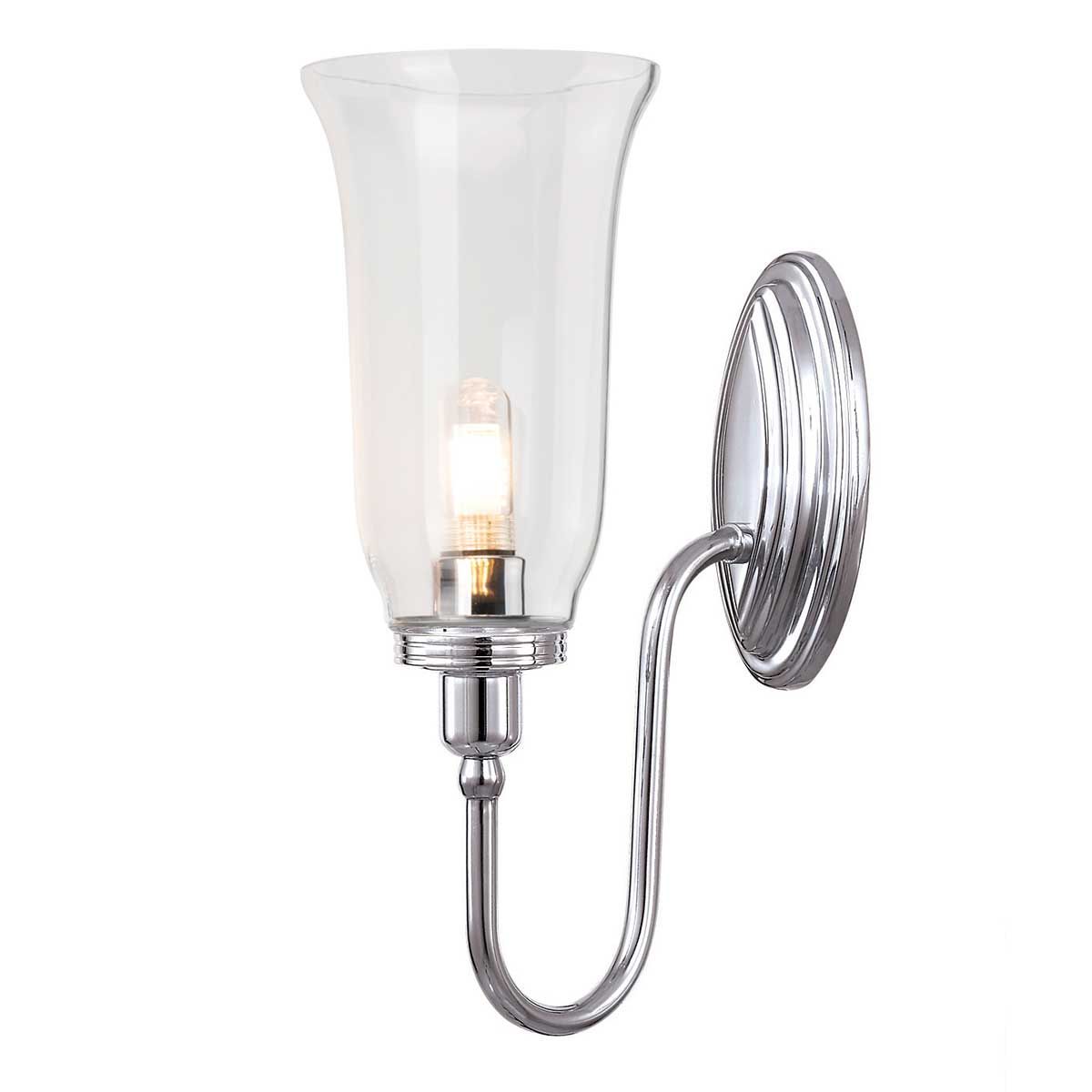Elstead Blake Single Bathroom Wall Light - Polished Chrome
