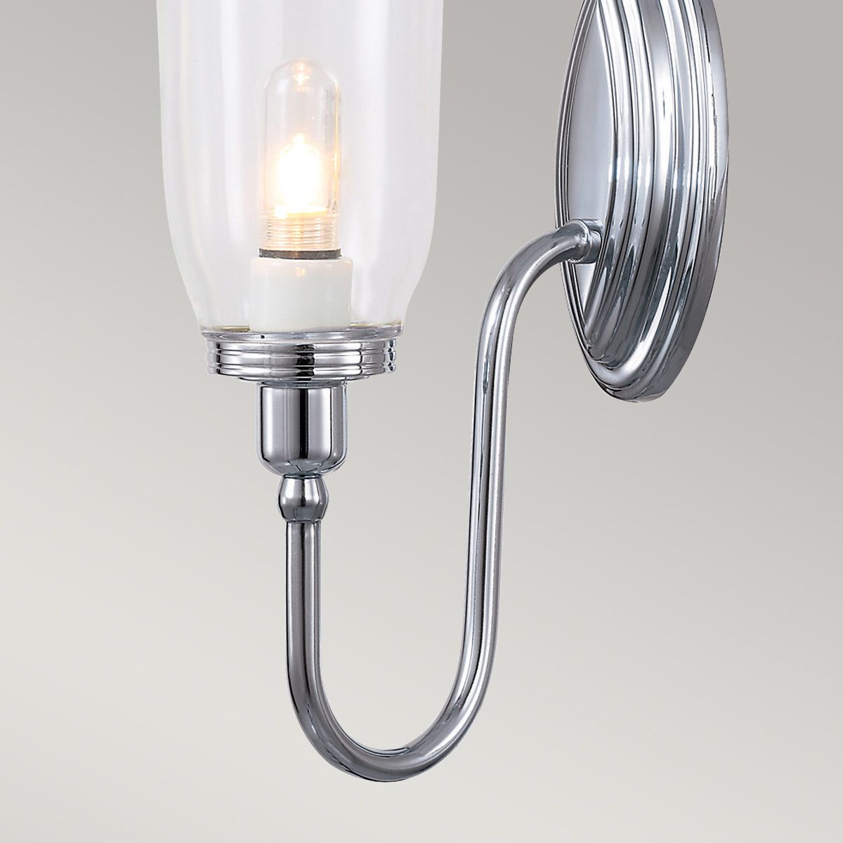 Elstead Blake Single Bathroom Wall Light - Polished Chrome