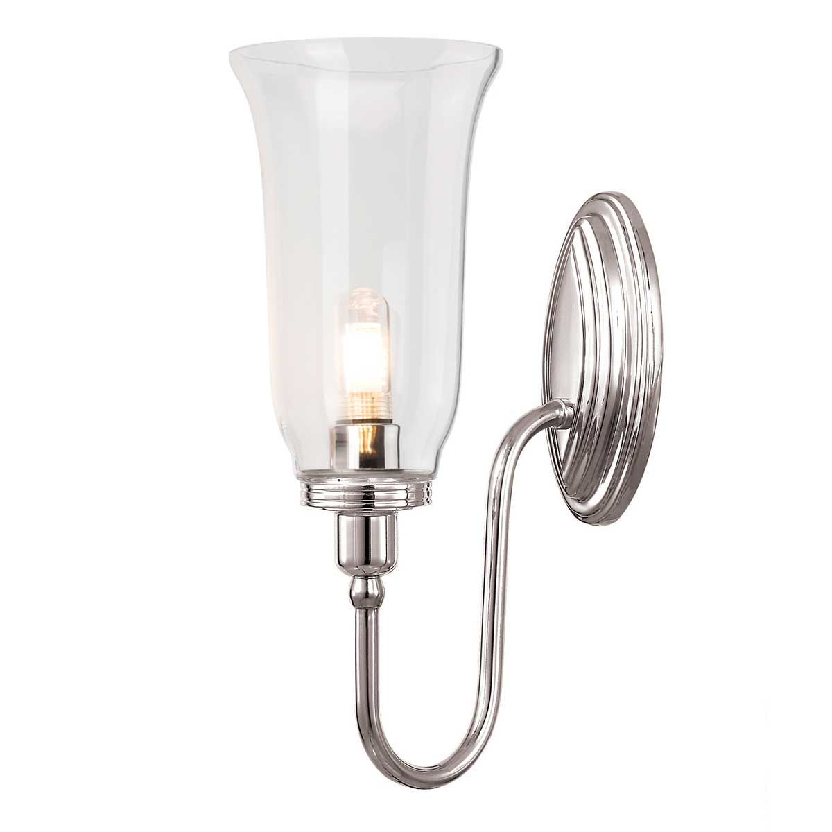 Elstead Blake Single Bathroom Wall Light - Polished Nickel