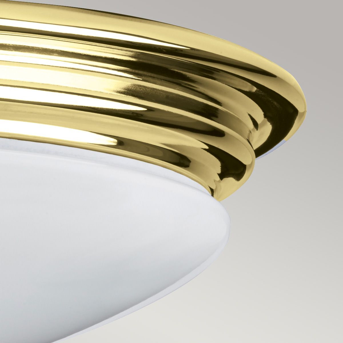 Elstead Brompton Single Bathroom Flush Fitting - Polished Brass