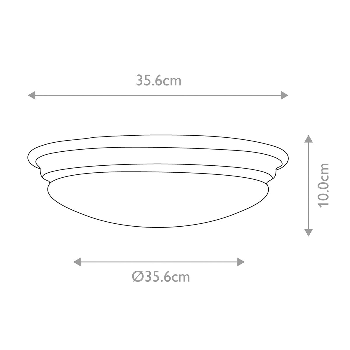 Elstead Brompton Single Bathroom Flush Fitting - Polished Brass