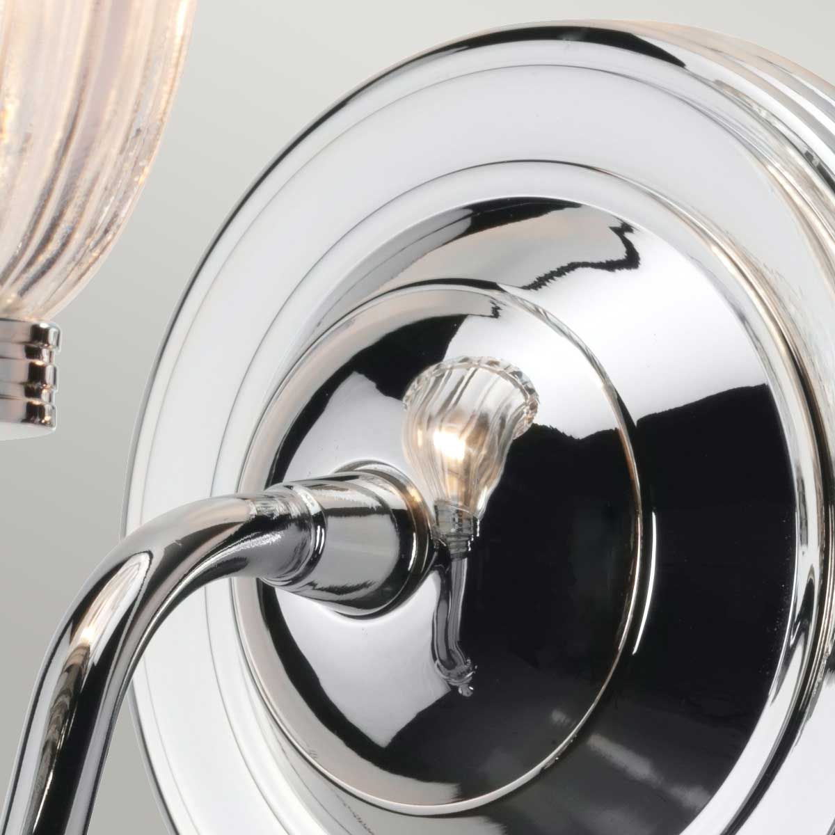 Elstead Carroll Single Bathroom Wall Light - Polished Chrome