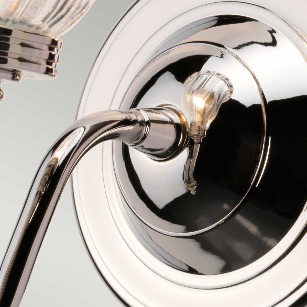 Elstead Carroll Single Bathroom Wall Light - Polished Nickel