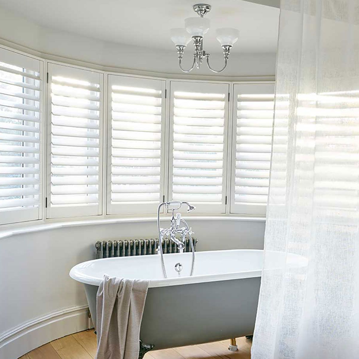 Elstead Cheadle 3 Light Bathroom Semi-Flush Fitting - Polished Chrome