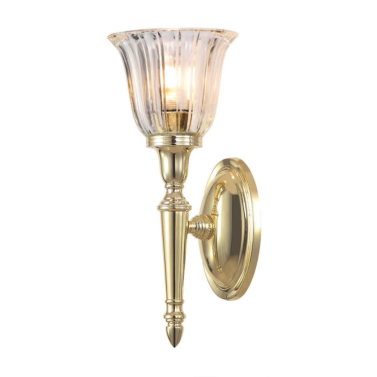 Elstead Dryden Single Bathroom Wall Light - Polished Brass