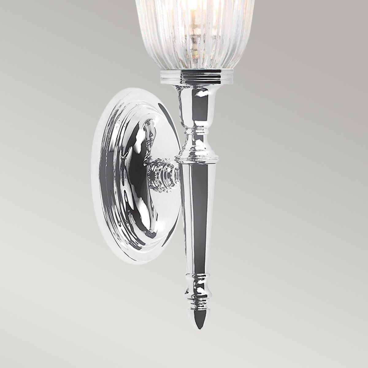 Elstead Dryden Single Bathroom Wall Light - Polished Chrome