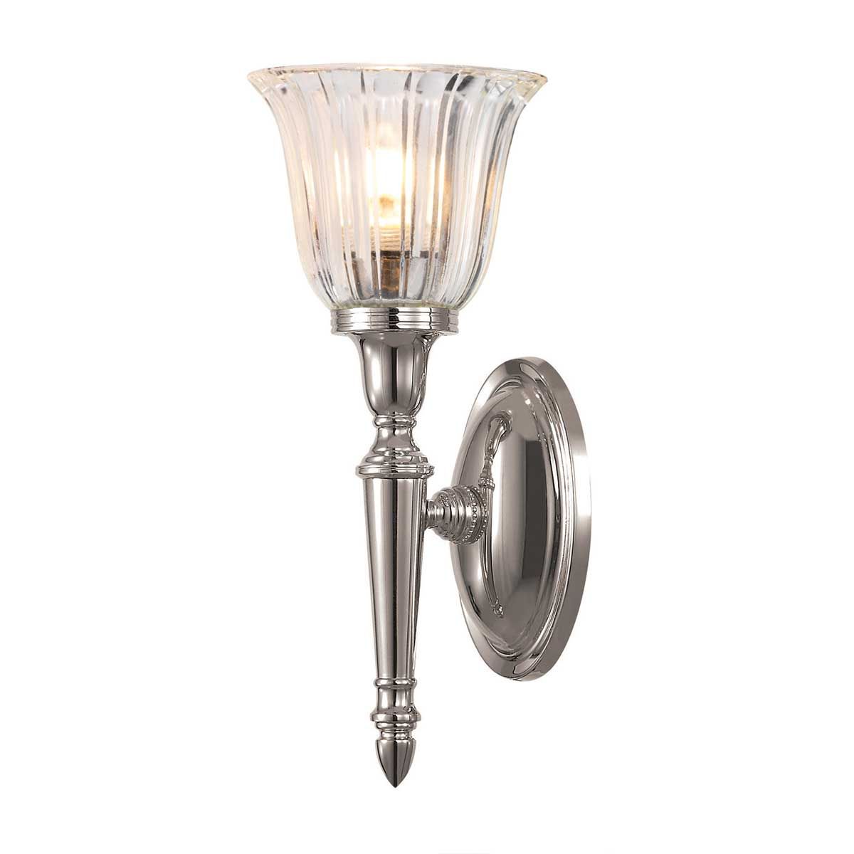 Elstead Dryden Single Bathroom Wall Light - Polished Nickel