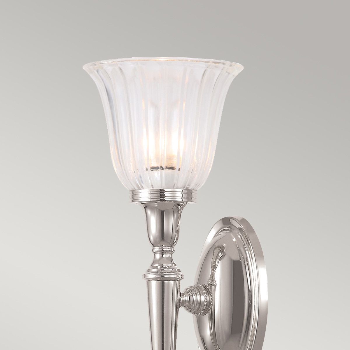 Elstead Dryden Single Bathroom Wall Light - Polished Nickel