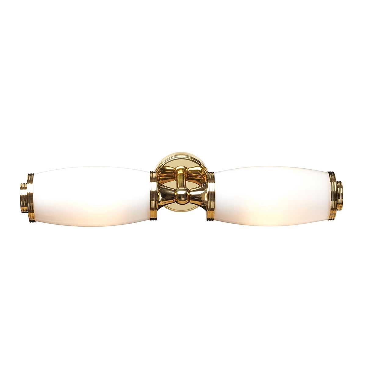 Elstead Eliot Two Light Bathroom Wall Light - Polished Brass